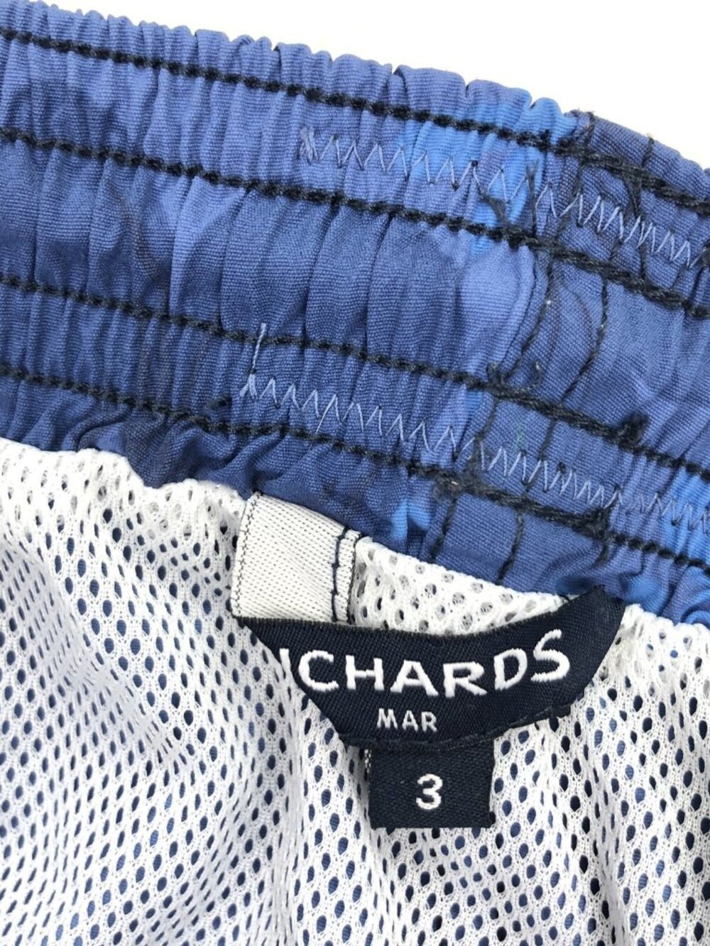 Richards Mar Men’s Swim Trunks Baggies Blue Floral Hawaiian • Size 3